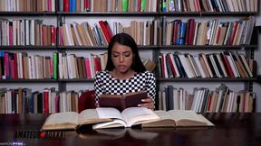 Rachel Rivers gets Fang Got laid in the Library - Rachel rivers