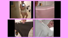 4 AM LATE NIGHT UPDATE DOING LAUNDRY AND MODELING NEW UNDIES FOR YOU