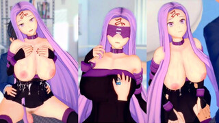 [Hentai Game Koikatsu! ]Have sex with Fate Big tits Medusa.3DCG Erotic Anime Video.