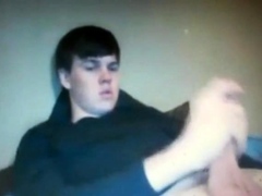 chubby young guy with huge  cock on cam