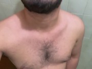 In the shower of my university hard cock