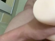 オナホール射精後男の潮吹き