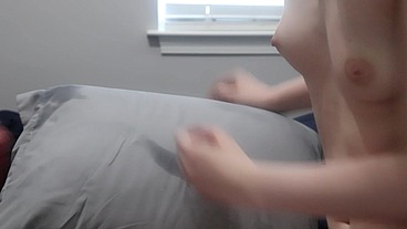 DSC12-3) Petite Spinner Reagan Reid Anal Plugs Anal ATM Fucked by Old Man Creampie