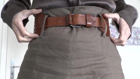 Exciting Belt Fitting with a Linen Skirt, Part 1, Lady Victoria Valente