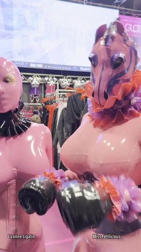 Ponytailed cutie enjoys BoundCon adventures
