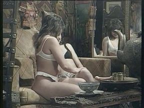 Brunette asian and her caucasian girlfriend getting both holes fucked