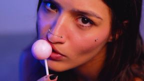 Svetlanna's "Split tongue play with lollipop"