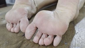 Extreme close up of my sublime highly arched feet and divine soles by Milah