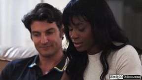 I have a plan to fuck my ebony roommate and it involves porn