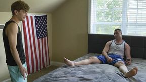 Muscular Stepbrother Michael Boston Takes Full Control Over His Little Step Bros Ass