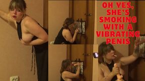 Anfisa Fucks Huge Moving Dildo