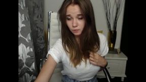 Shy Jessica Flashes Her Boobs