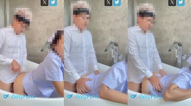 Thai nurse lets me fuck her perfect body in resort bathroom doggy style