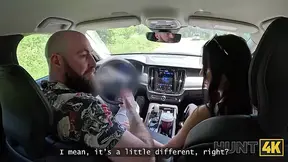 Hottie with natural breasts cheated in public