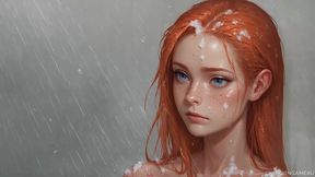 sleepy petite redhead wakes up for rough deepthroat & massive creampie - mila ai - episode 10 - by addont