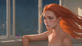 sleepy petite redhead wakes up for rough deepthroat & massive creampie - mila ai - episode 10 - by addont