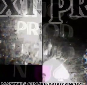 Black guy shines up Tranny ass before he fucked it. POV