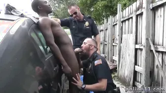 Italian Guy with Big Cock Caught in Public Threesome with Black Men