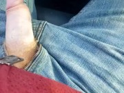Dick out while ordering breakfast