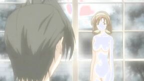 Teen anime hot girl bounces on hard meat