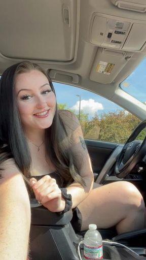 Stinky self worship in car JOI