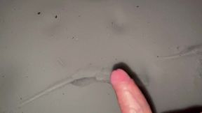 I decided to have a wank in the winter woods. Wanking with a wire????