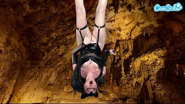 Camsoda - Hot Amateur Teen In Bat Costume Masturbates Upside Down Has Epic Orgasm