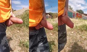 Pee outside