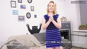 Klava Gorbefog In Blonde Dressed Teen 18+ Virgin Masturbating
