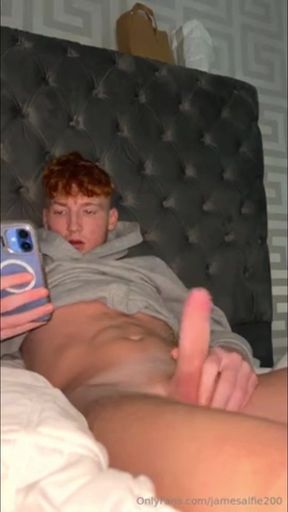 Gay Solo cute big cock ginger night and day cumming - Fresh HD Scene
