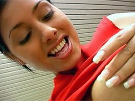 Annetta masturbating on the floor