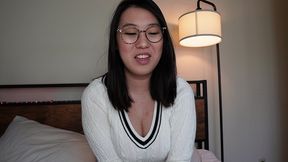shy nerdy asian girlfriend tofu is a secret nympho