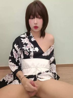 Super Pretty Asian Ladyboy Playing Her Big Cock,Will You Serve Her Big Cock?