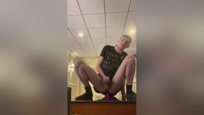 Twink Plays On Hotel Furniture