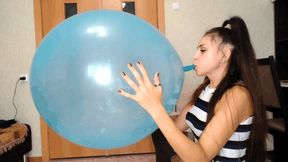 A huge balloon will burst on Darina's plump lips