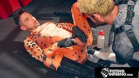 Archer Croft And Zac Snow In Delusional Villain Fist Fucked By Jock Super Hero