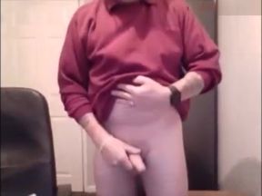 Grandpa unloading his cock on cam