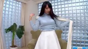 Kokona Sakurai Enjoys Seductive Poses While Masturbating