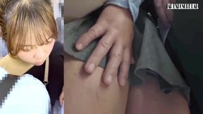 Busty Sash Strap Outfit, Tit Squeeze and Panty Slide Tease. Fingering Makes Her Scream, Special Edition!