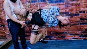 CFT006 BONDAGE SUSPENSION SEX TOYS BOUND ORGASMS INCONTINENCE HUMILIATION STRUGGLING SLAVE TRAINING