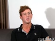 Redhead gay amateur Milo Taylor strokes cock and anal plays