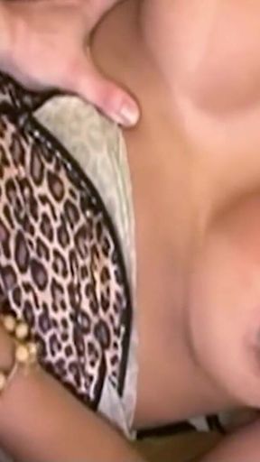 Guy Gets Titjob From Big Tit Latin Trans and Fucks Hard Anally