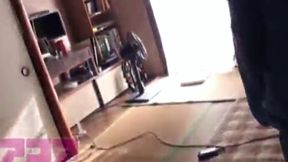 Stepdaughter and Father Sweat Play at Club - Raw Pee Licking Action Video
