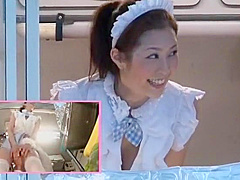 Horny Japanese Chick Hinata Tachibana, Kotone Amamiya in Fabulous Cunnilingus, Public JAV movie