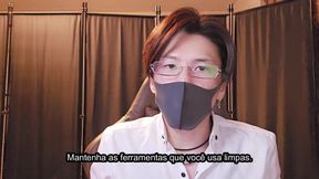 [Episódio four: explicação de Koromaru-sensei sobre masturbação da próstata, versão em português]