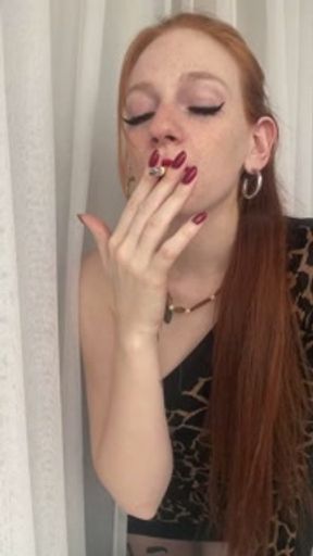 Smoking girl