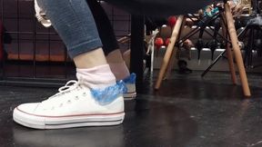 Two pairs of socks and sweaty feet (wmv)
