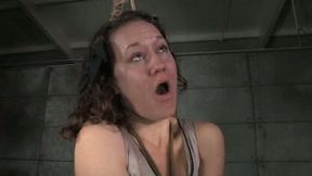 Nude sex-slave wearing only stockings is punished by BBC