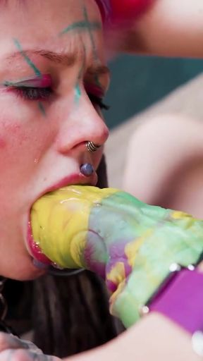 Dominatrix Owns Tattooed Cosplayer in Hot Catplay - Butt Plug Tail &amp; Total Submission   Clip 1