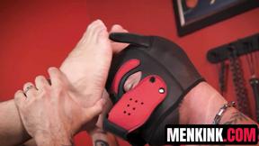 ”Fuck pup Riley Mitchell endures alpha pup Sexystaches ass fucking drilling”